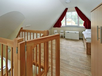 Blick in den ausgebauten Spitzboden